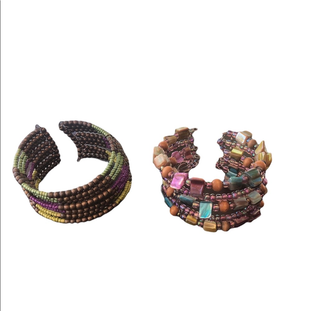 Beaded Cuff Bracelets - Picture 2 of 4